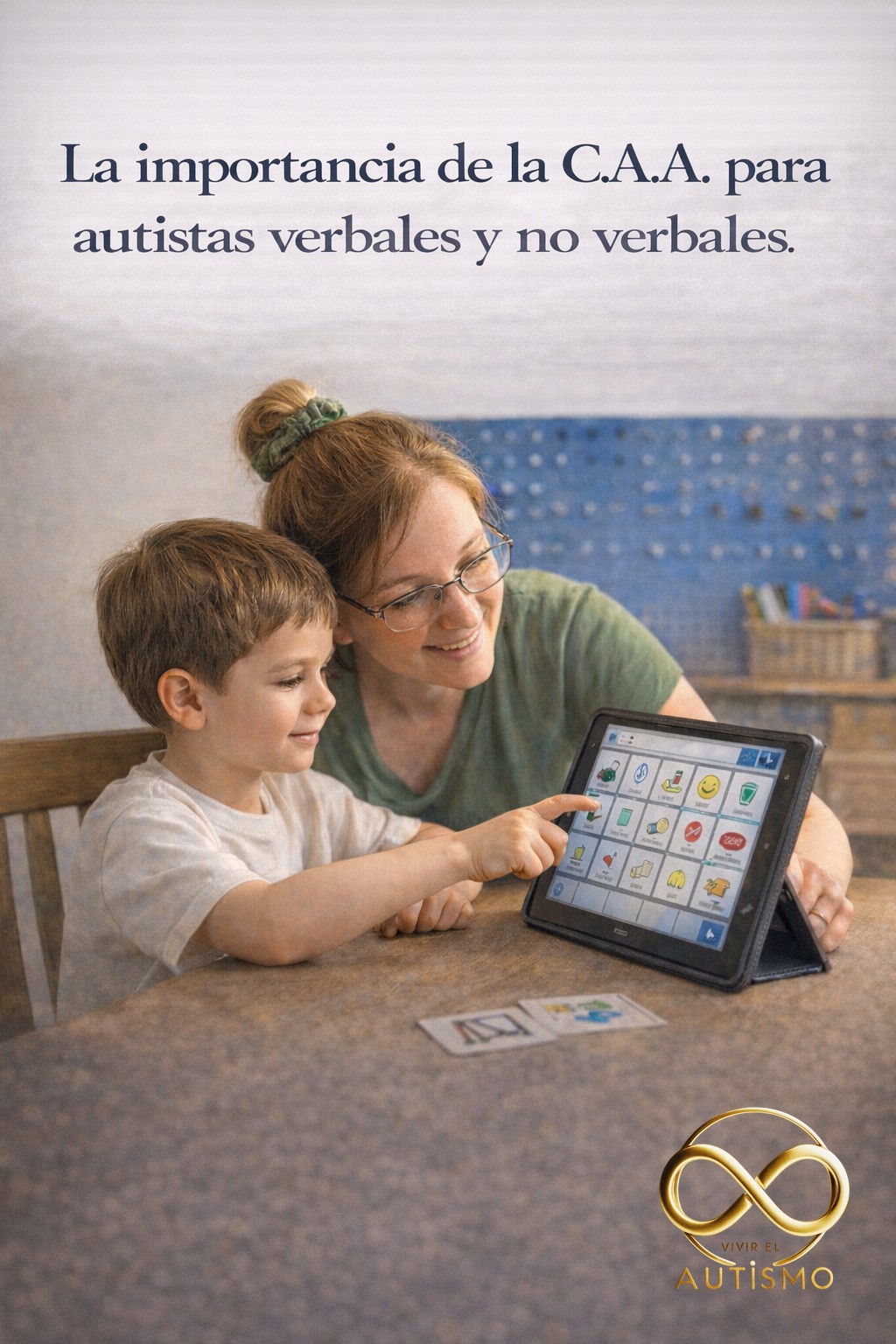 La importancia de la C.A.A.  para autistas verbales y no verbales.