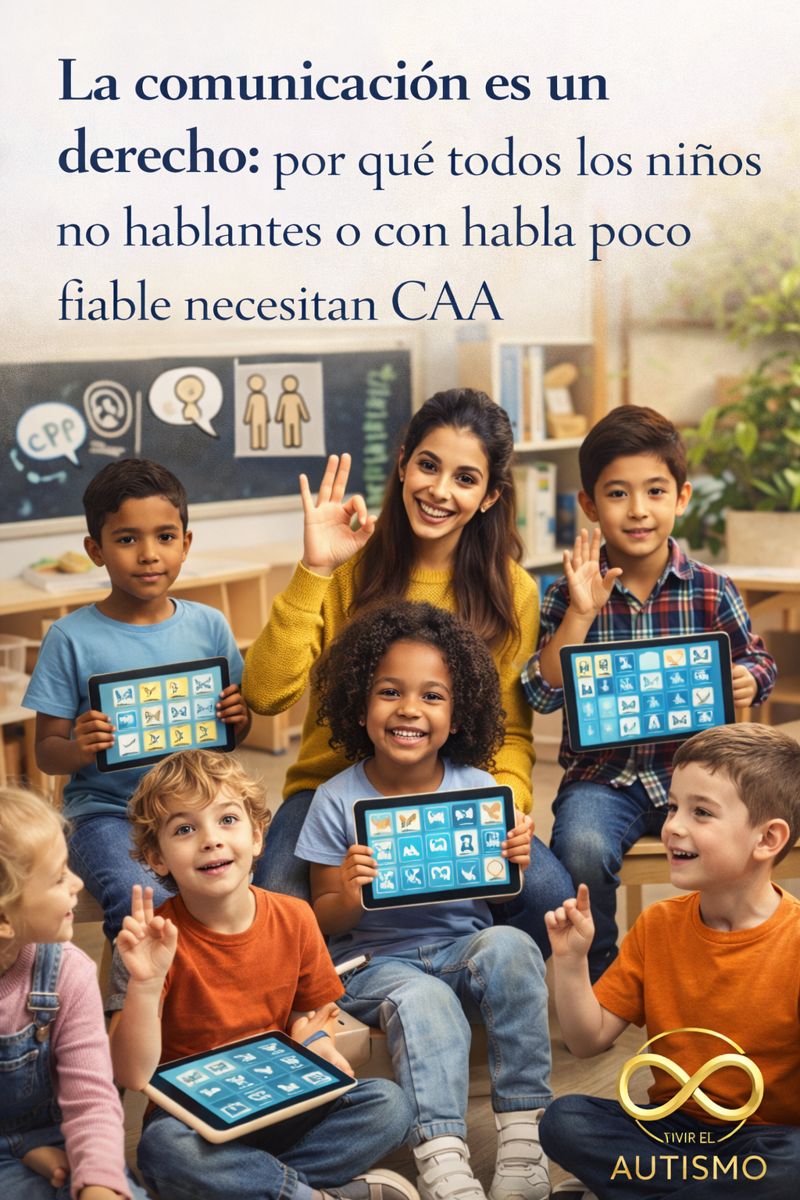 La comunicación es un derecho: por qué todos los niños no hablantes o con habla poco fiable necesitan CAA