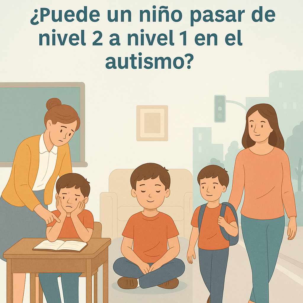 ¿Puede un niño pasar de nivel 2 a nivel 1 en el autismo?