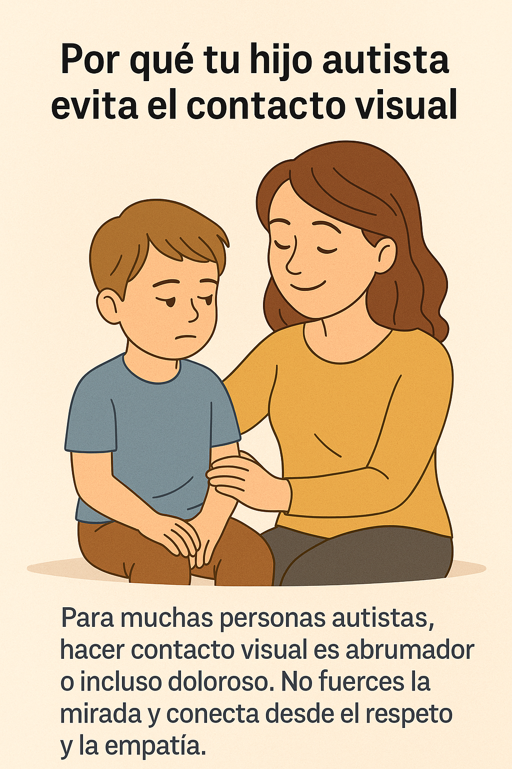 ¿Por qué tu hijo autista evita el contacto visual? La conexión empieza por respetar su mirada