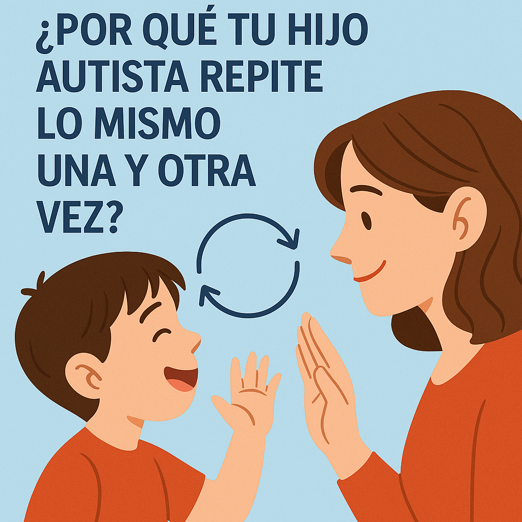 Repetición en el autismo: Por qué tu hijo repite lo mismo una y otra vez (y cómo puedes ayudar)