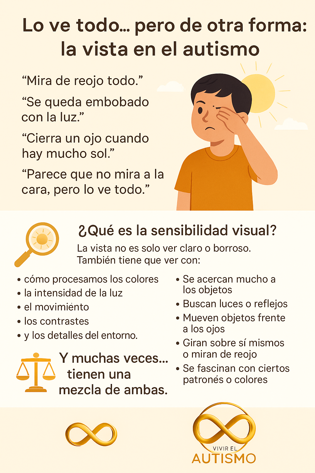 “Lo ve todo… pero de otra forma: la vista en el autismo”