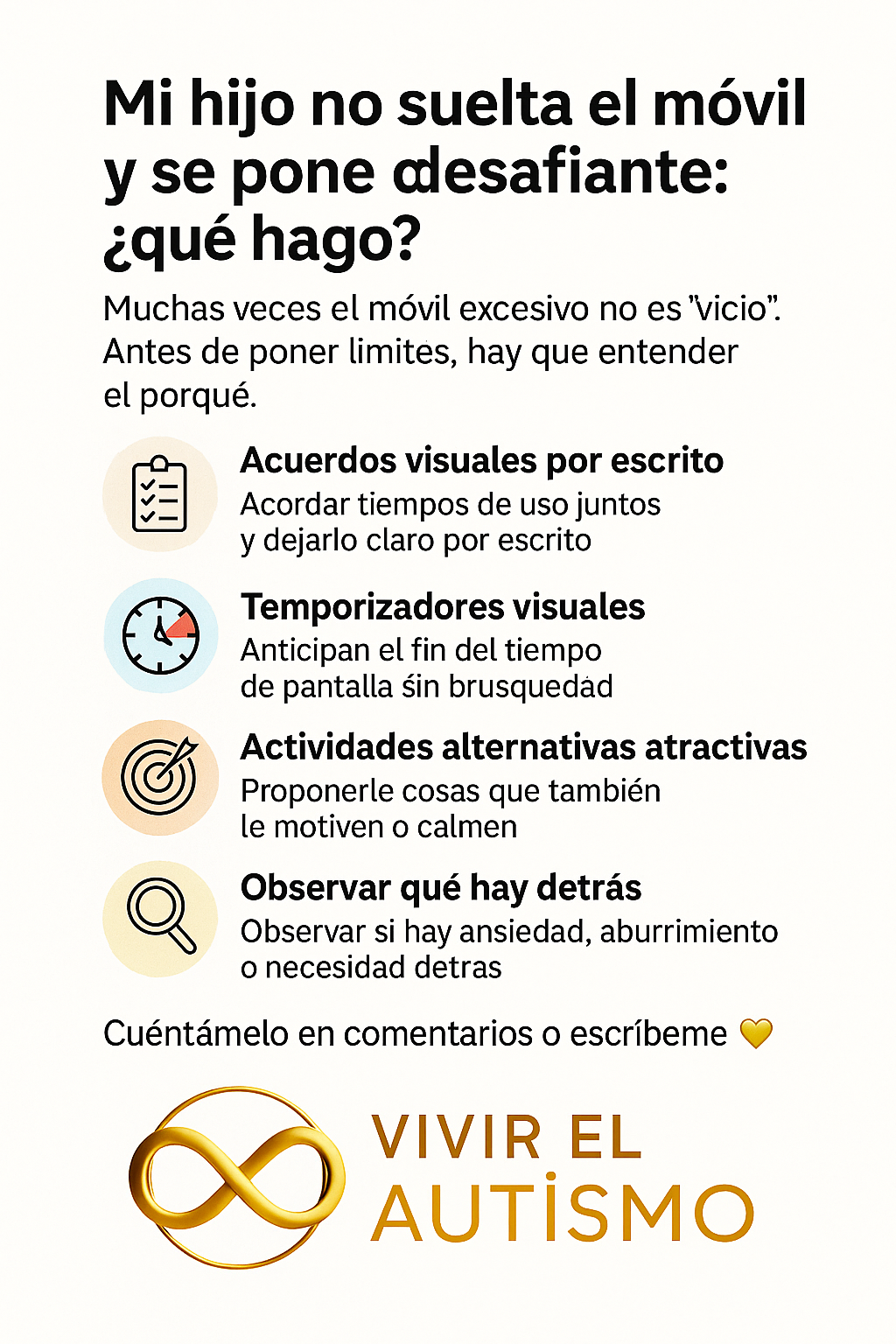 “Se pasa el día con el móvil. Y si se lo quito, explota.”