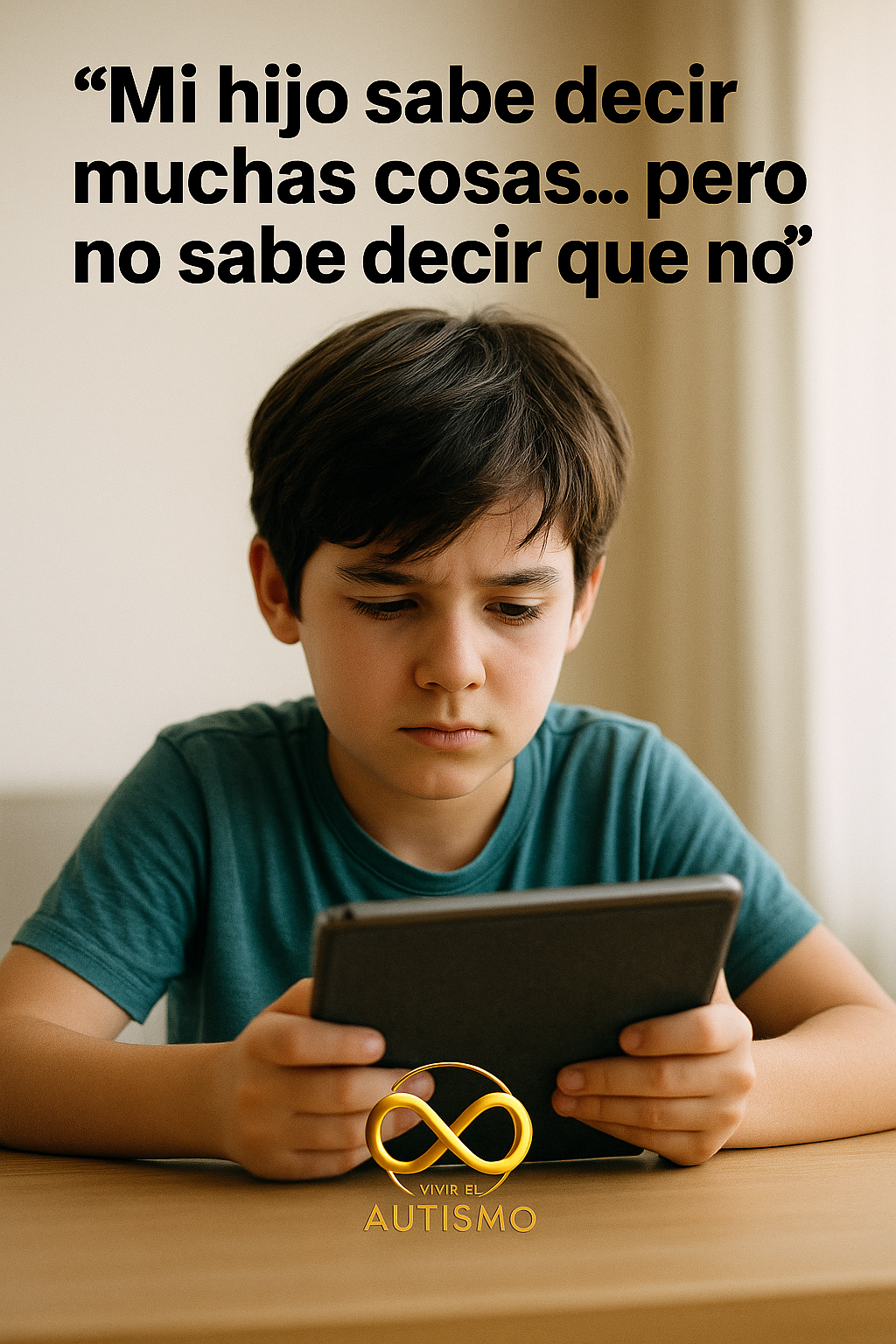 “Mi hijo sabe decir muchas cosas… pero no sabe decir que no”