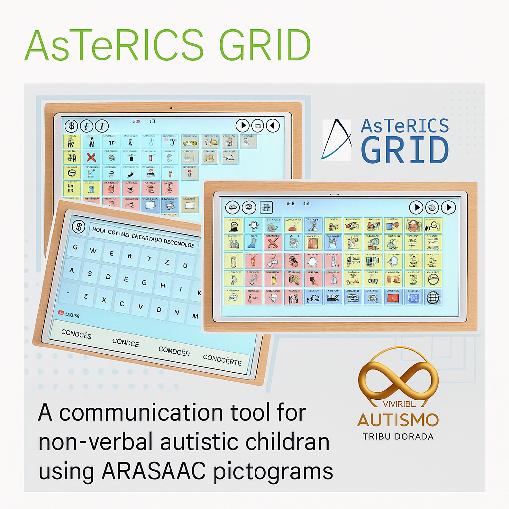 AsTeRICS Grid: comunicador gratuito por pictogramas para niños autistas