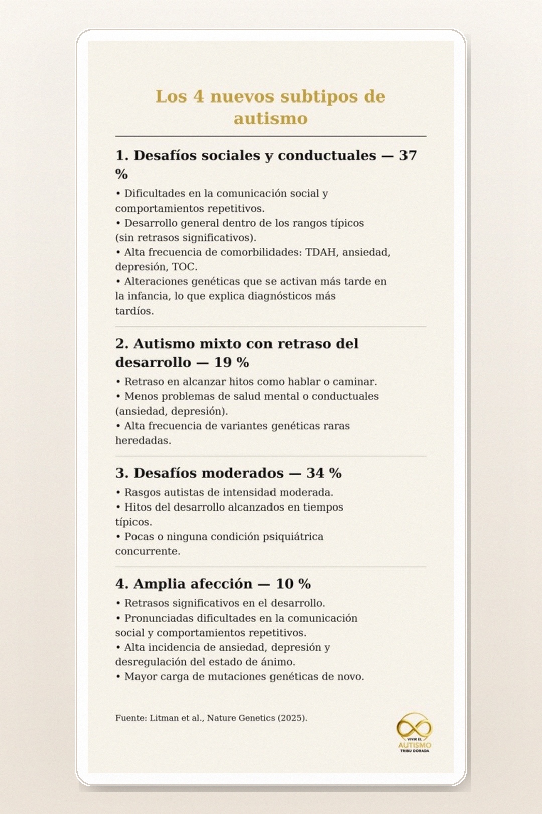 Los 4 nuevos subtipos de autismo: lo que toda madre y padre debería saber
