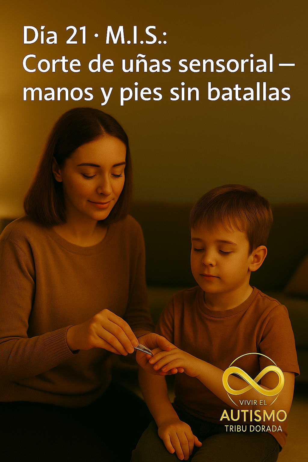 Día 21 · M.I.S.: Corte de uñas sensorial — manos y pies sin batallas