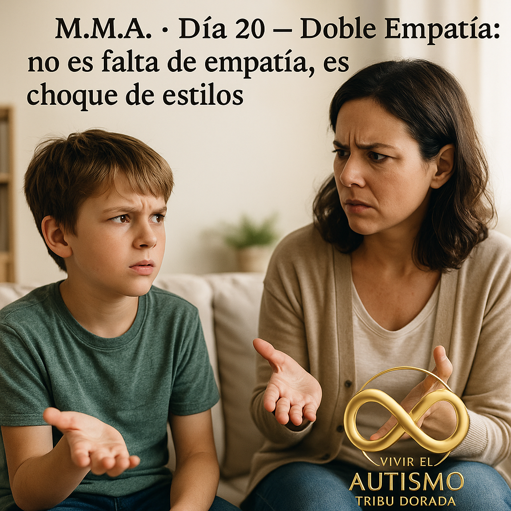 M.M.A. · Día 20 — Doble Empatía: no es falta de empatía, es choque de estilos