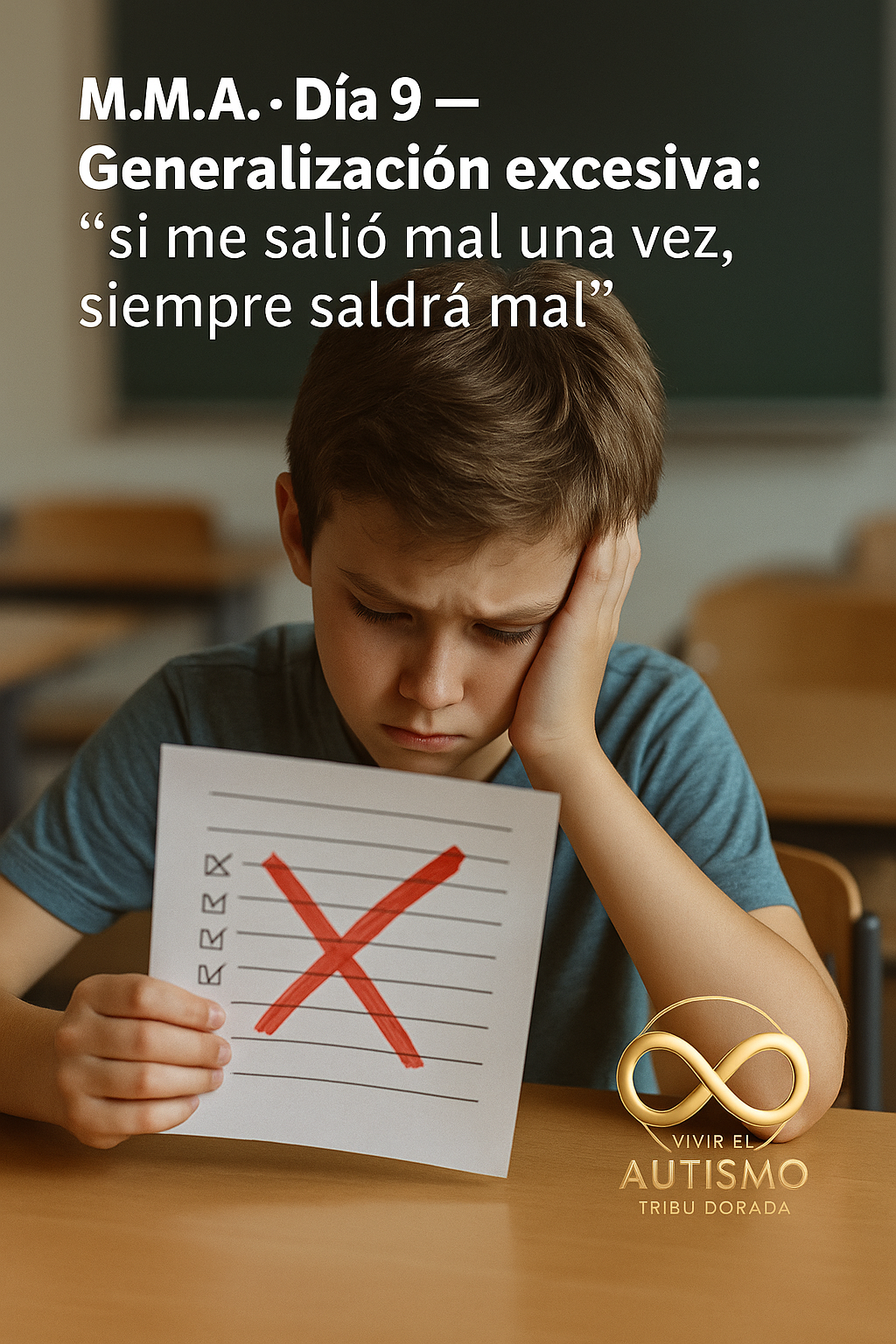 M.M.A. · Día 9 — Generalización excesiva: “si me salió mal una vez, siempre saldrá mal”