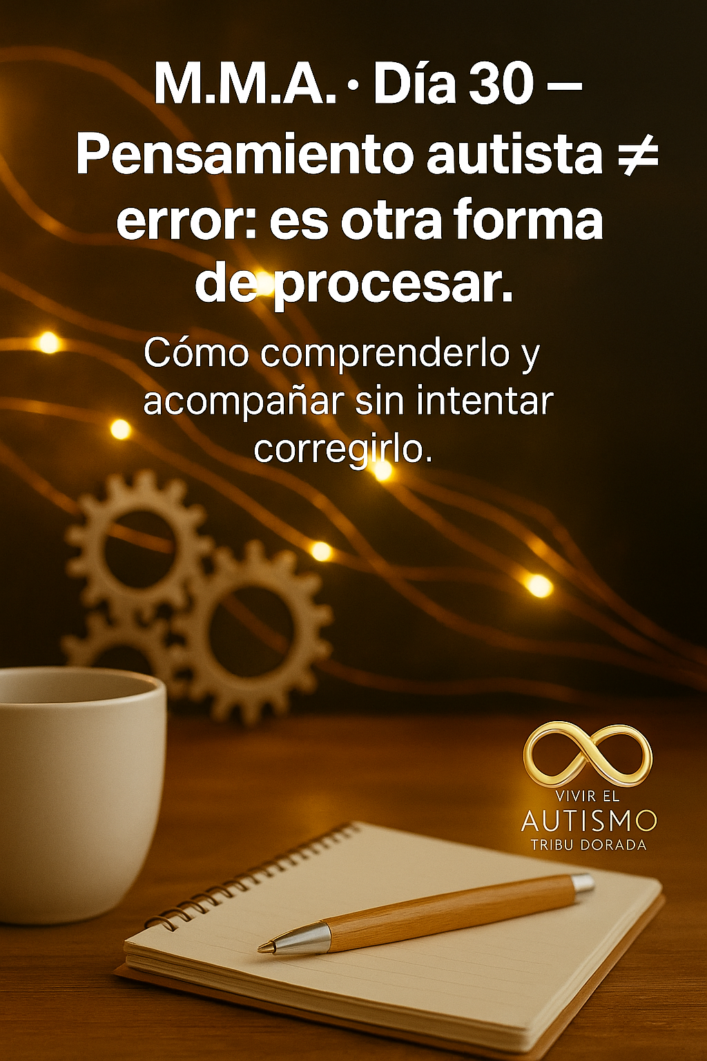 M.M.A. · Día 30 — Pensamiento autista ≠ error: es otra forma de procesar