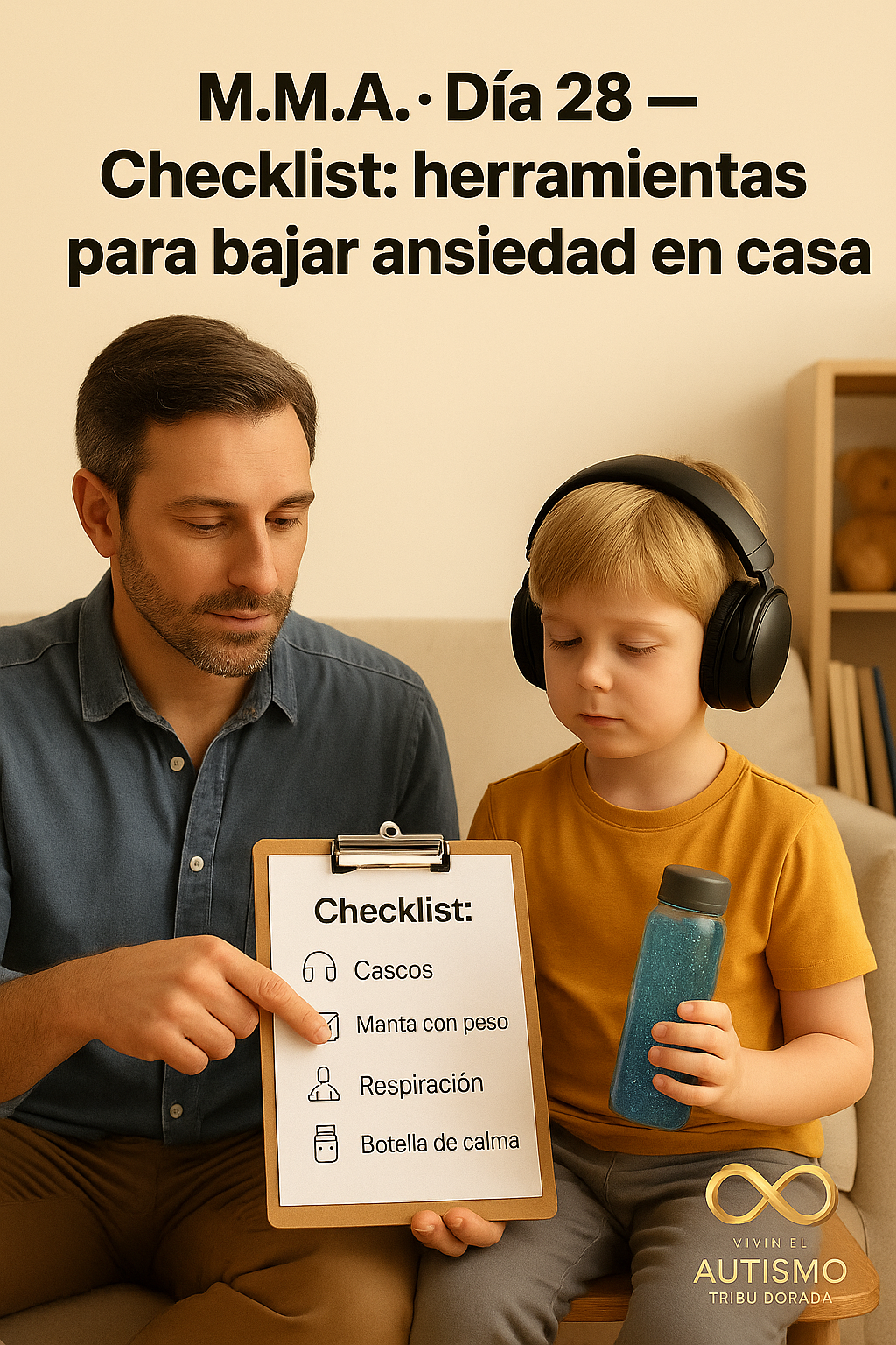 M.M.A. · Día 28 — Checklist: herramientas para bajar ansiedad en casa