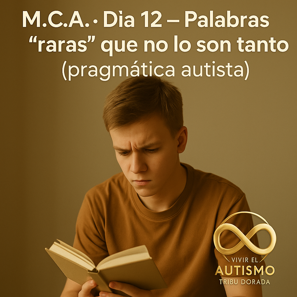 M.C.A. · Día 12 — Palabras ‘raras’ que no lo son tanto: la pragmática autista