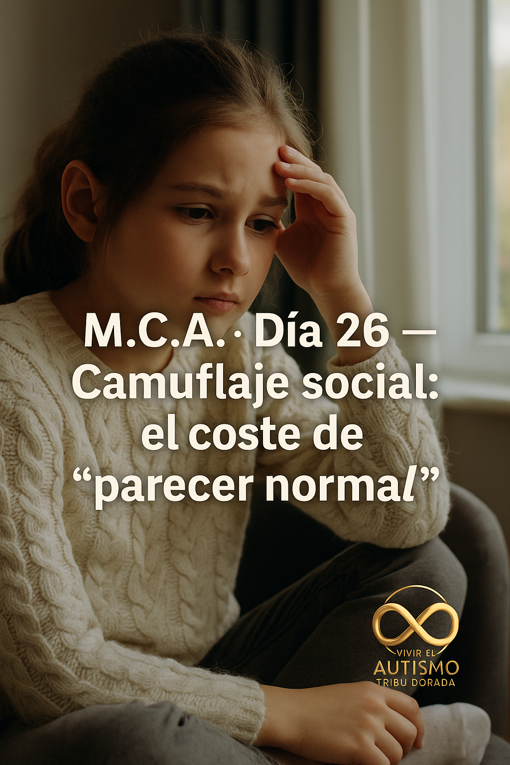 M.C.A. · Día 26 — Camuflaje social: el coste de “parecer normal”