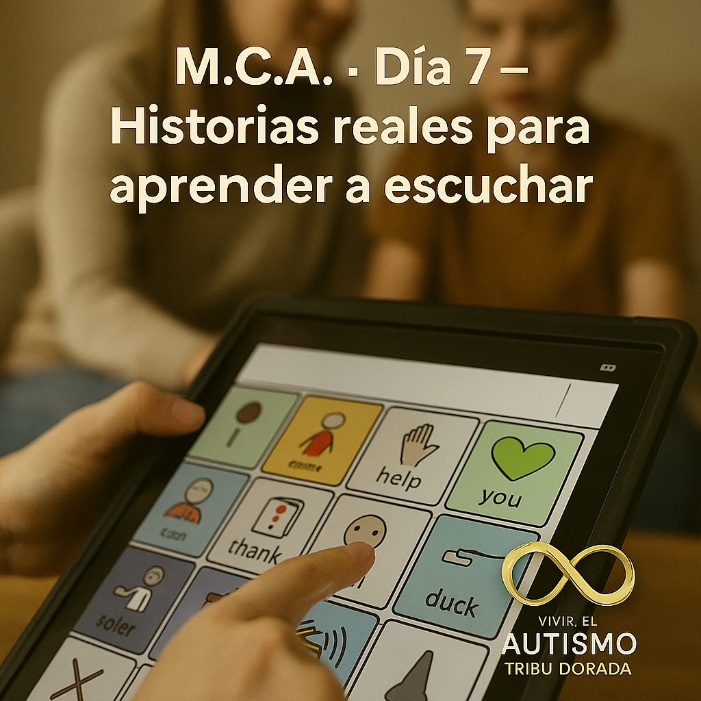 M.C.A. · Día 7 — Historias reales para aprender a escuchar (no hablantes que encontraron su voz)
