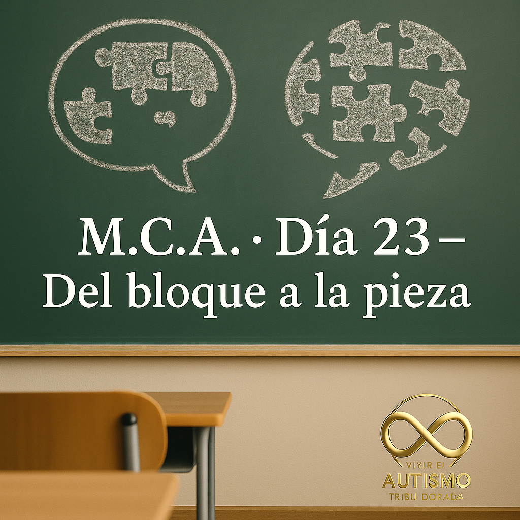 M.C.A. · Día 23 — Del bloque a la pieza: estrategias para pasar de scripts a lenguaje flexible