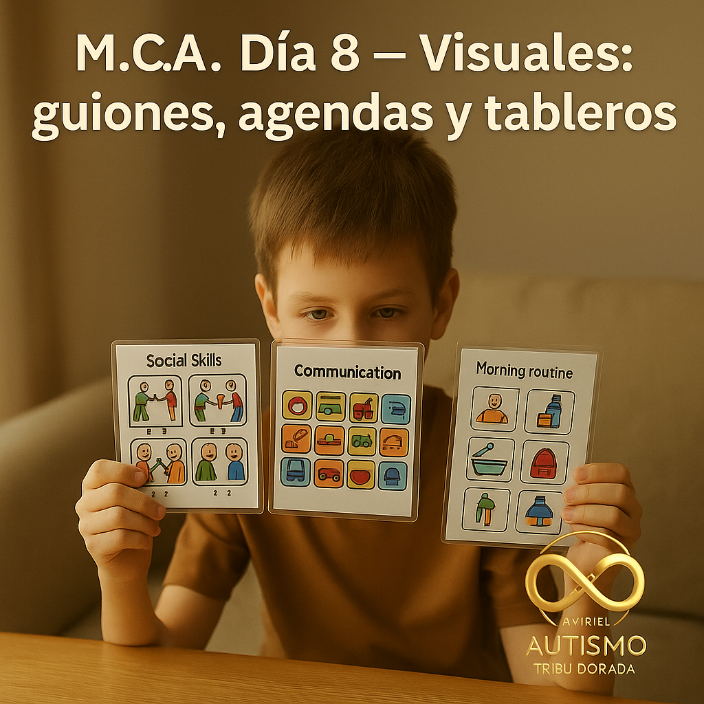 M.C.A. · Día 16 — Pictos y tableros: primeros pasos en casa (y cómo no confundirlos)