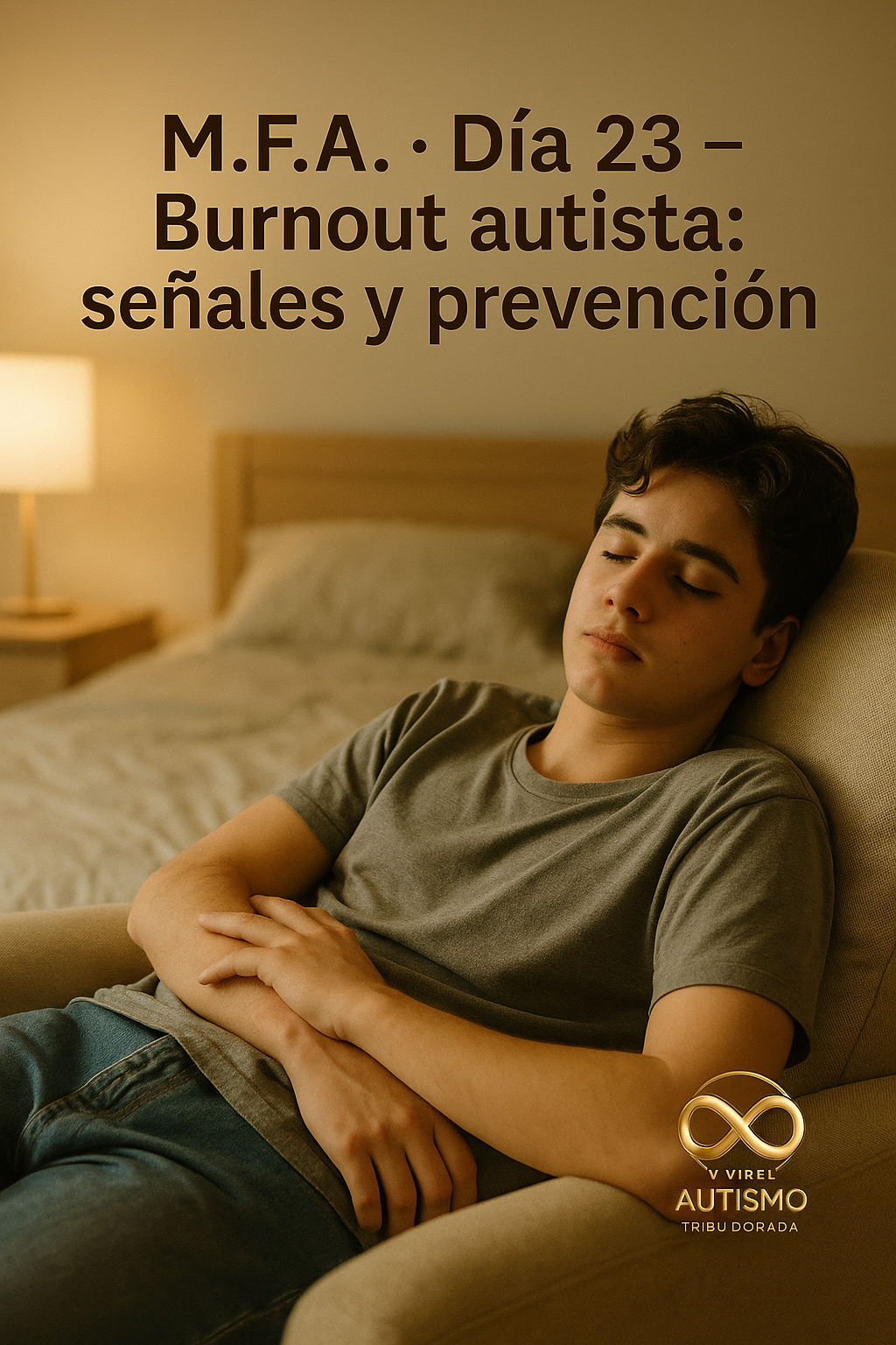M.F.A. · Día 23 — Burnout autista: señales, prevención y plan de rescate familiar