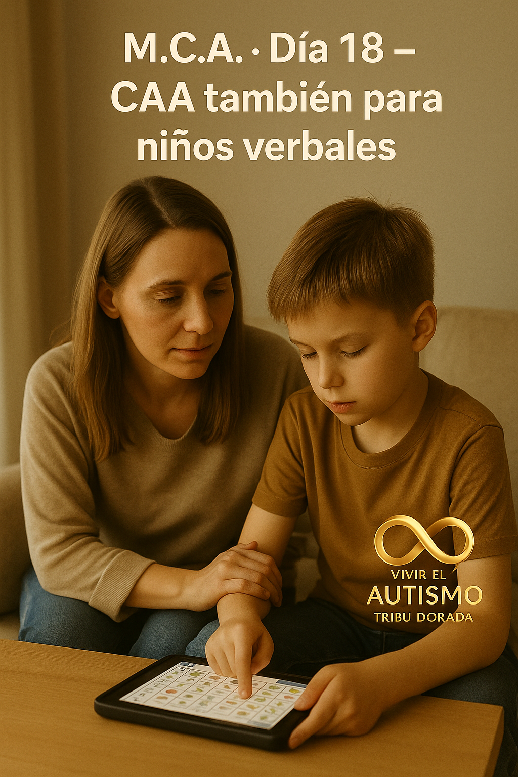 M.C.A. · Día 18 — CAA también para niños verbales