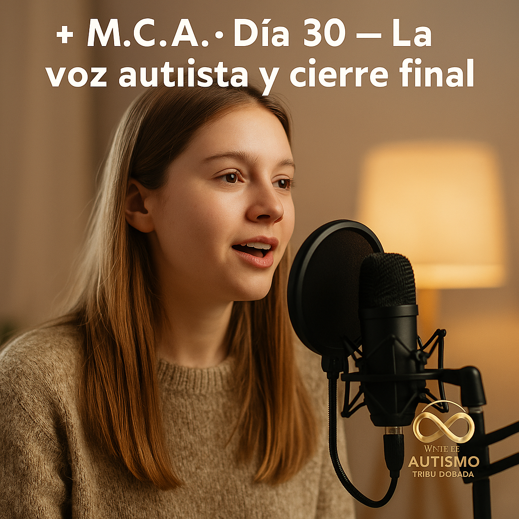 M.C.A. · Día 30 — La voz autista y cierre final: empezar a escuchar de verdad